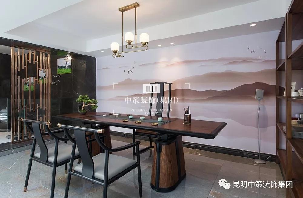 現(xiàn)代輕奢茶室裝修實景效果圖
